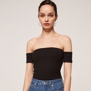 Reformation Lita Top in Black NWOT